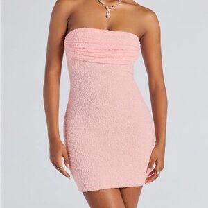 Windsor Blush Strapless Mini Dress